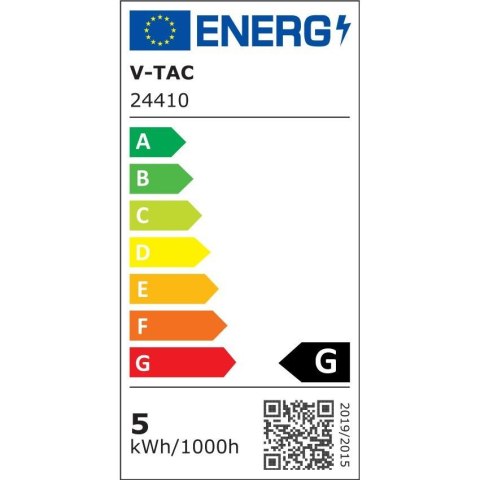 Oprawa szynoprzewód 48V V-TAC 5W 48V LED czarna zwieszana VT-40006 4000K 360lm