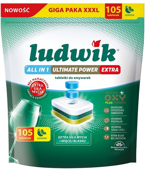 Tabletki do zmywarek Ludwik All in 1 Lemon 105 szt