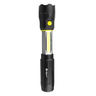 Teleskopowa latarka COB LED, 55+150 lm DPM