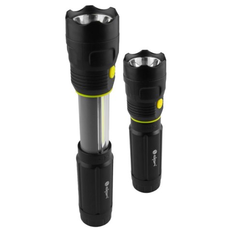 Teleskopowa latarka COB LED, 55+150 lm DPM