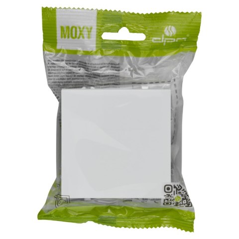 Włącznik pojedynczy, biały, MOXY