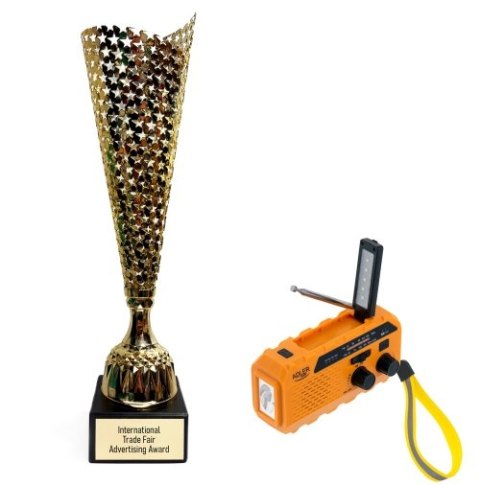Adler Radio solarne z korbką ręczną