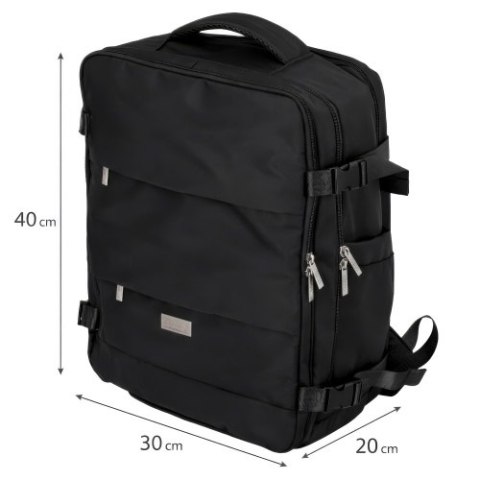 Camry Plecak Biznesowo-Sportowy On-Board Free Size 40x20x30 cm, 24L, 3 Komory, 11 Kieszeni, Laptop 17"