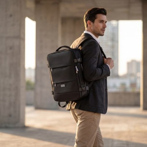 Camry Plecak Biznesowo-Sportowy On-Board Free Size 40x20x30 cm, 24L, 3 Komory, 11 Kieszeni, Laptop 17"