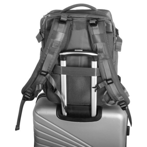 Camry Plecak Biznesowo-Sportowy On-Board Free Size 40x20x30 cm, 24L, 3 Komory, 11 Kieszeni, Laptop 17"