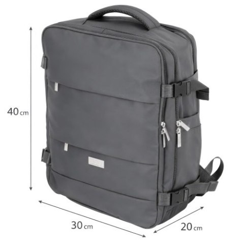 Camry Plecak Biznesowo-Sportowy On-Board Free Size 40x20x30 cm, 24L, 3 Komory, 11 Kieszeni, Laptop 17"
