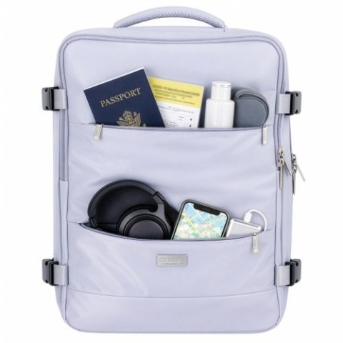 Camry Plecak Biznesowo-Sportowy On-Board Free Size 40x20x30 cm, 24L, 3 Komory, 11 Kieszeni, Laptop 17"