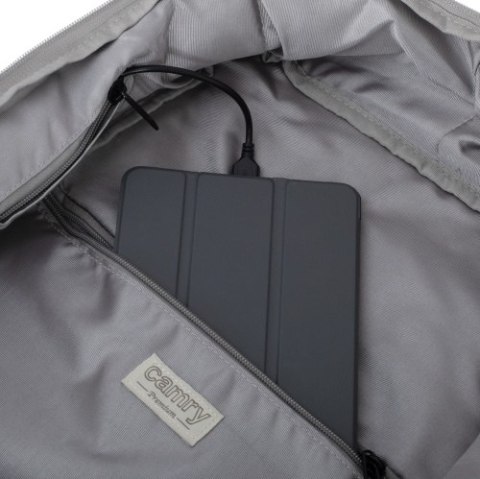 Camry Plecak Biznesowo-Sportowy On-Board Free Size 40x20x30 cm, 24L, 3 Komory, 11 Kieszeni, Laptop 17"