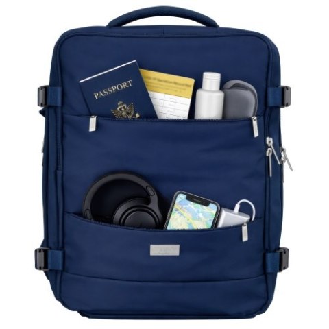 Camry Plecak Biznesowo-Sportowy On-Board Free Size 40x20x30 cm, 24L, 3 Komory, 11 Kieszeni, Laptop 17"