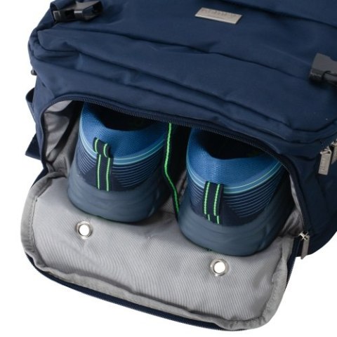 Camry Plecak Biznesowo-Sportowy On-Board Free Size 40x20x30 cm, 24L, 3 Komory, 11 Kieszeni, Laptop 17"