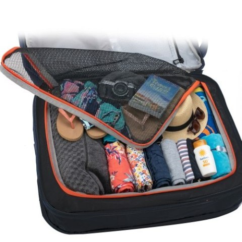 Camry Plecak Biznesowo-Sportowy On-Board Free Size 40x20x30 cm, 24L, 3 Komory, 13 Kieszeni, Laptop 15,6 cali
