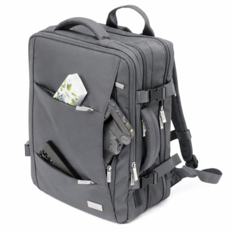 Camry Plecak Biznesowo-Sportowy On-Board Free Size 40x20x30 cm, 24L, 3 Komory, 13 Kieszeni, Laptop 15,6 cali