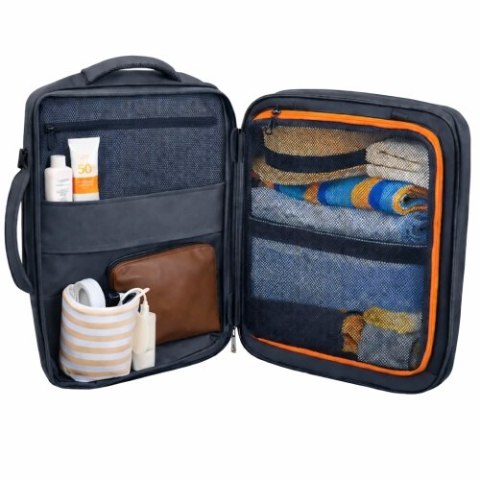 Camry Plecak Biznesowo-Sportowy On-Board Free Size 40x20x30 cm, 24L, 3 Komory, 13 Kieszeni, Laptop 15,6 cali