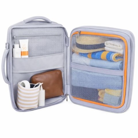Camry Plecak Biznesowo-Sportowy On-Board Free Size 40x20x30 cm, 24L, 3 Komory, 13 Kieszeni, Laptop 15,6 cali