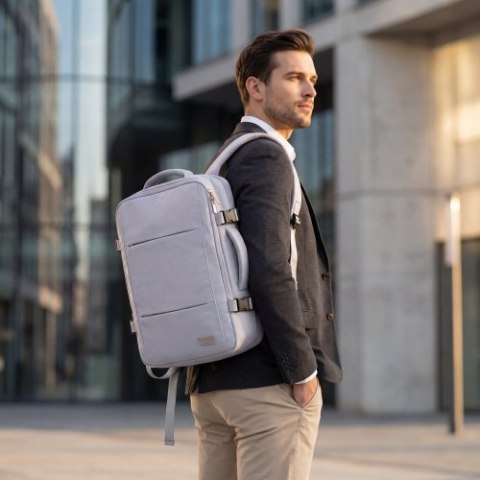 Camry Plecak Biznesowo-Sportowy On-Board Free Size 40x20x30 cm, 24L, 3 Komory, 13 Kieszeni, Laptop 15,6 cali