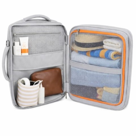 Camry Plecak Biznesowo-Sportowy On-Board Free Size 40x20x30 cm, 24L, 3 Komory, 13 Kieszeni, Laptop 15,6 cali