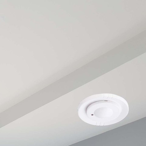 Czujnik Ruchu Mikrofalowy V-TAC Sufitowy Podtynkowy 360st fi80 1200W Biały VT-80360