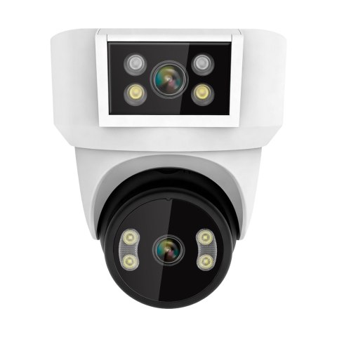 Kamera WiFi Kruger&Matz Connect C180 2x Obiektyw PTZ 360° 2K Tuya Smart Life Kolor Nocą Audio AI