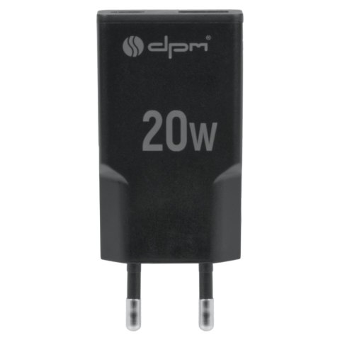Ładowarka sieciowa 2 x USB (A+C), QC 3.0, PD, PPS, 3 A, 20 W, czarna