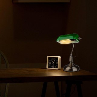 Lampa Bankierska V-TAC E27 Stare Złoto Zielony Klosz VT-7151-GR
