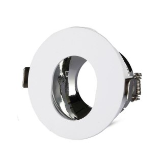 Oczko V-TAC GU10 asymetryczne wpuszczane białe/chrom okrągłe VT-874-WC 3 lata gwarancji
