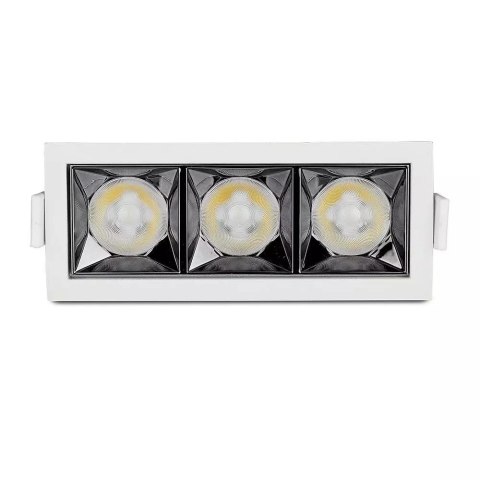 Oprawa V-TAC downlight SAMSUNG CHIP 12W UGR19 CRI90+12st VT-2-12 5700K 960lm 5 lat gwarancji