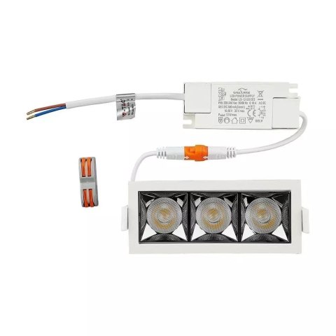 Oprawa V-TAC downlight SAMSUNG CHIP 12W UGR19 CRI90+12st VT-2-12 5700K 960lm 5 lat gwarancji