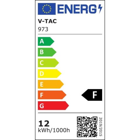 Oprawa V-TAC downlight SAMSUNG CHIP 12W UGR19 CRI90+12st VT-2-12 5700K 960lm 5 lat gwarancji