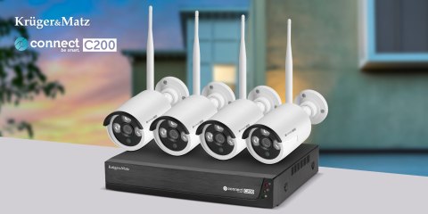 Zestaw do monitoringu WiFi Kruger&Matz Connect C200 Tuya WiFi 6