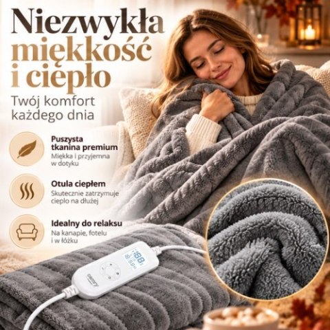 Camry Elektryczny koc nakładany z czasomierzem (1) super miękki