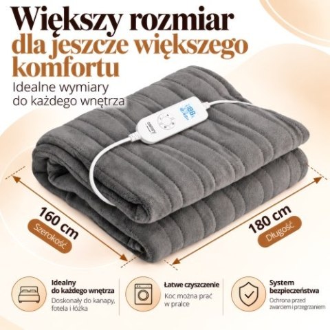 Camry Elektryczny koc nakładany z czasomierzem (1) super miękki