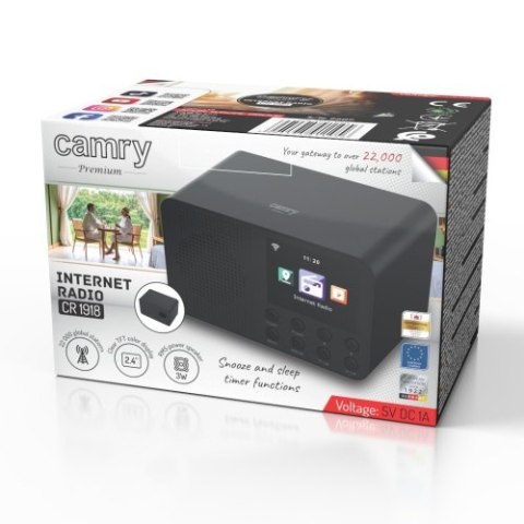 Camry Radio internetowe - Wi-Fi - Wyświetlacz 2,4"