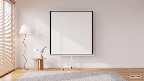 Ekran projekcyjny stojący Cabletech 200x200cm 100"