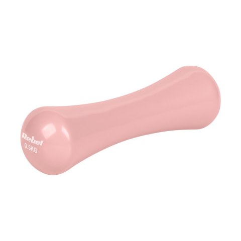 Hantelki żeliwne winylowe 2x0.5kg, REBEL ACTIVE