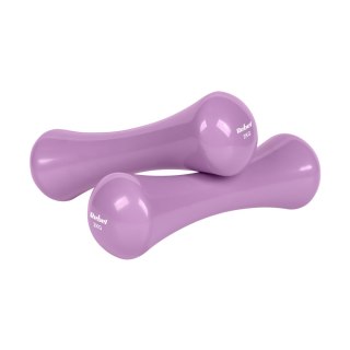Hantelki żeliwne winylowe 2x2kg, REBEL ACTIVE
