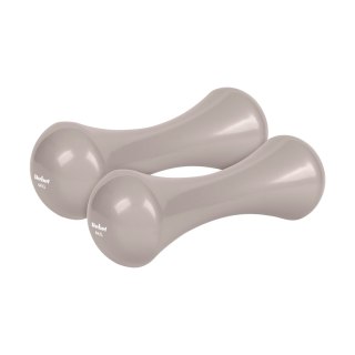 Hantelki żeliwne winylowe 2x4kg, REBEL ACTIVE