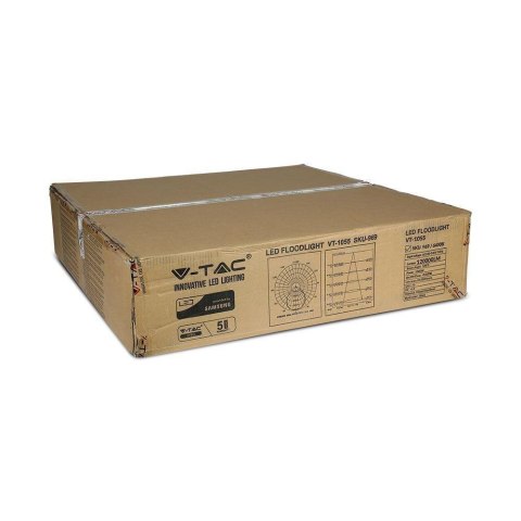 Naświetlacz LED V-TAC 1000W LED SAMSUNG CHIP czarny 120Lm/W 100st VT-1055 4000K 120000lm 5 lat gwarancji