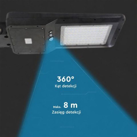 Naświetlacz Oprawa Uliczna Solarna V-TAC 40W LED Czarna IP65 120Lm/W VT-ST42 4000K 4800lm