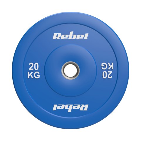 Obciążenie olimpijskie gumowane BUMPER, seria BEAST, 20kg, otwór 51 mm, REBEL ACTIVE