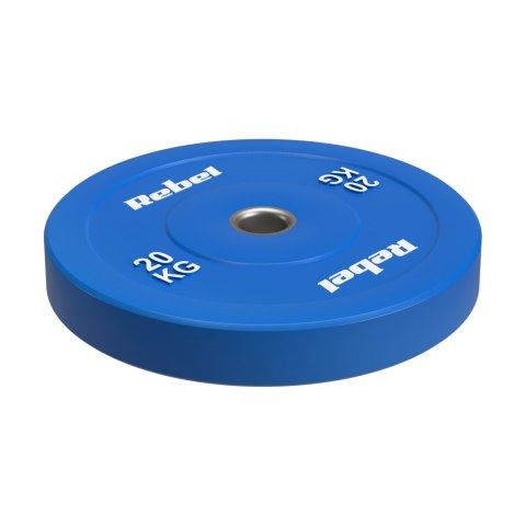 Obciążenie olimpijskie gumowane BUMPER, seria BEAST, 20kg, otwór 51 mm, REBEL ACTIVE