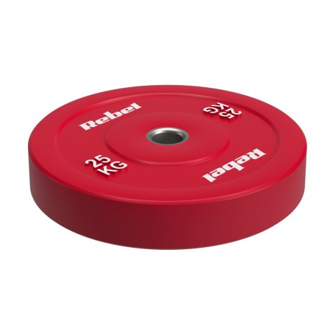 Obciążenie olimpijskie gumowane BUMPER, seria BEAST, 25kg, otwór 51 mm, REBEL ACTIVE