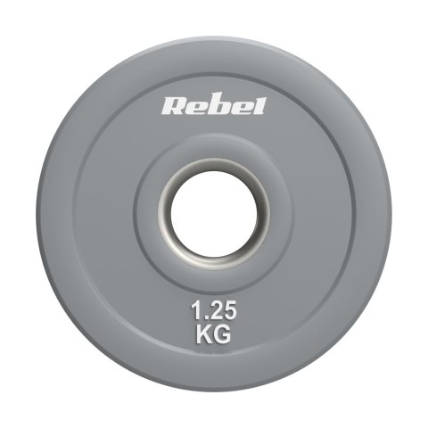 Obciążenie olimpijskie gumowane BUMPER, seria BEAST, zestaw 2x1.25kg, otwór 51 mm, REBEL ACTIVE