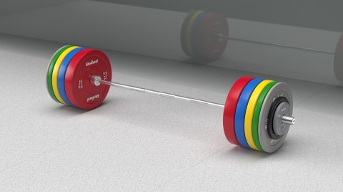 Obciążenie olimpijskie gumowane BUMPER, seria BEAST, zestaw 2x1.25kg, otwór 51 mm, REBEL ACTIVE