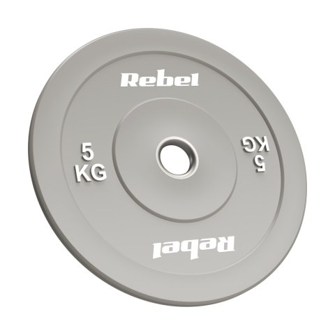 Obciążenie olimpijskie gumowane BUMPER, seria BEAST, zestaw 2x5kg, otwór 51 mm, REBEL ACTIVE