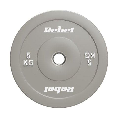 Obciążenie olimpijskie gumowane BUMPER, seria BEAST, zestaw 2x5kg, otwór 51 mm, REBEL ACTIVE