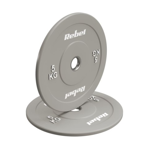 Obciążenie olimpijskie gumowane BUMPER, seria BEAST, zestaw 2x5kg, otwór 51 mm, REBEL ACTIVE