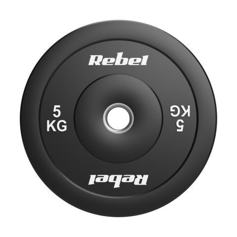 Obciążenie olimpijskie gumowane BUMPER zestaw 2x5kg, otwór 51 mm, REBEL ACTIVE