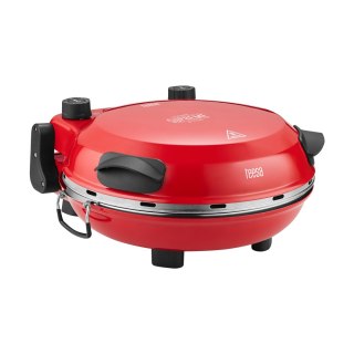 Piec do pizzy TEESA SUPREME FUN 1200W, 400 stopni, dwie grzałki , czerwony