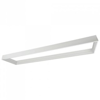 Ramka natynkowa do paneli LED składana 1200x300 biała BACKLIT PVC 6,5cm biała