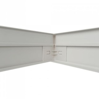 Ramka natynkowa do paneli LED składana 1200x300 biała BACKLIT PVC 6,5cm biała